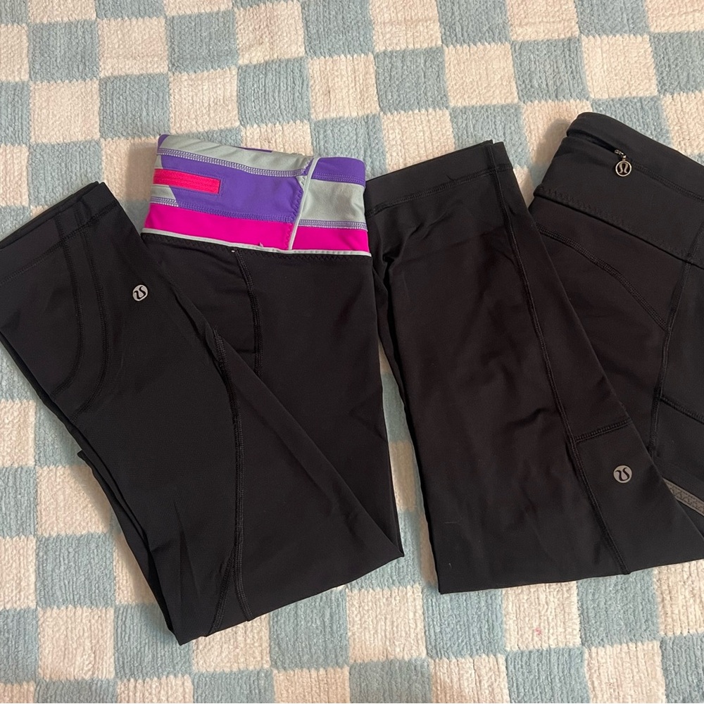 lululemon athletica Black Leggings Athletic Style